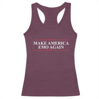 Make America Emo Again Racerback Tank Top Funny Goth Gothic US - Wonder Print Shop