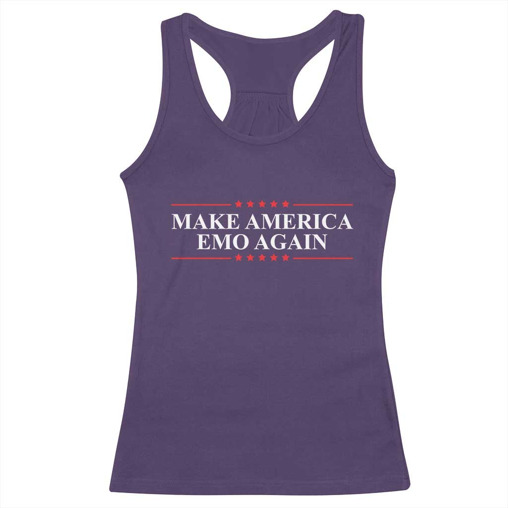 Make America Emo Again Racerback Tank Top Funny Goth Gothic US - Wonder Print Shop