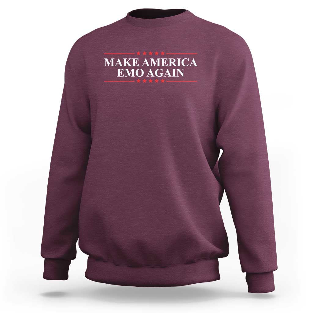 Make America Emo Again Sweatshirt Funny Goth Gothic US - Wonder Print Shop