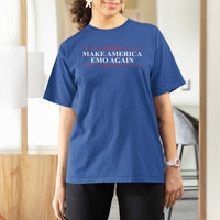 Make America Emo Again T Shirt For Women Funny Goth Gothic US - Wonder Print Shop