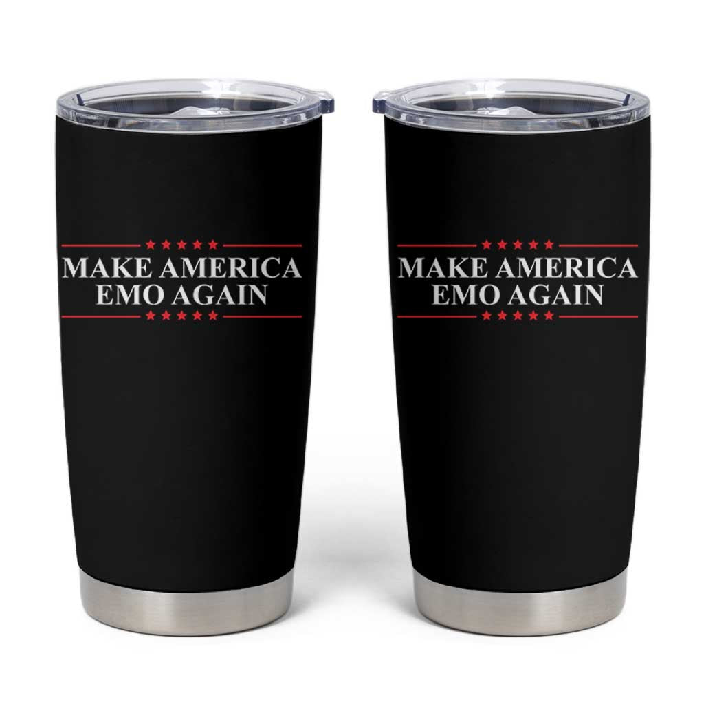 Make America Emo Again Tumbler Cup Funny Goth Gothic US - Wonder Print Shop
