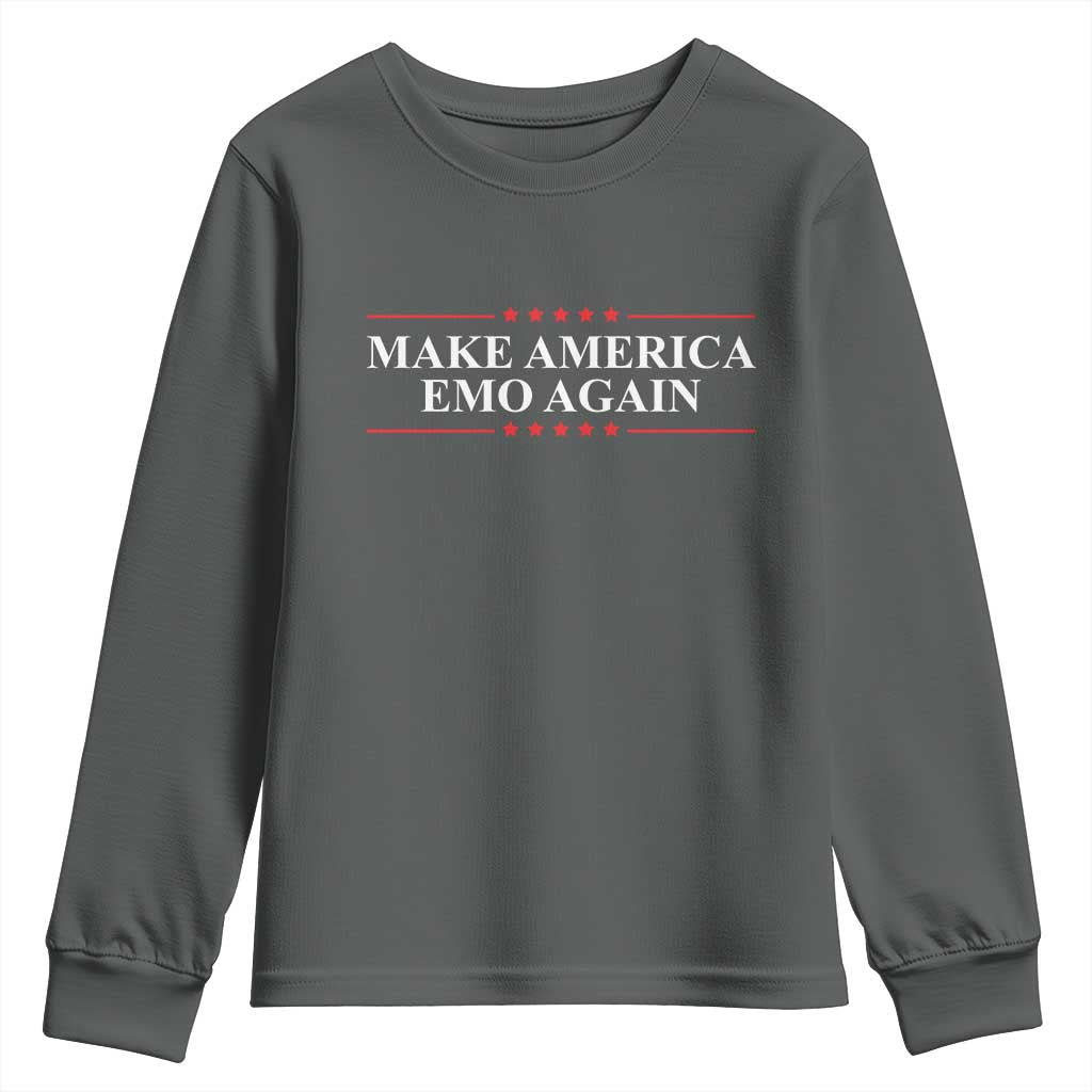 Make America Emo Again Youth Sweatshirt Funny Goth Gothic US - Wonder Print Shop