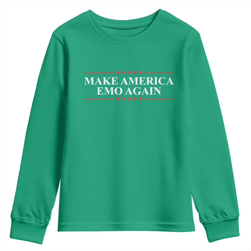 Make America Emo Again Youth Sweatshirt Funny Goth Gothic US - Wonder Print Shop