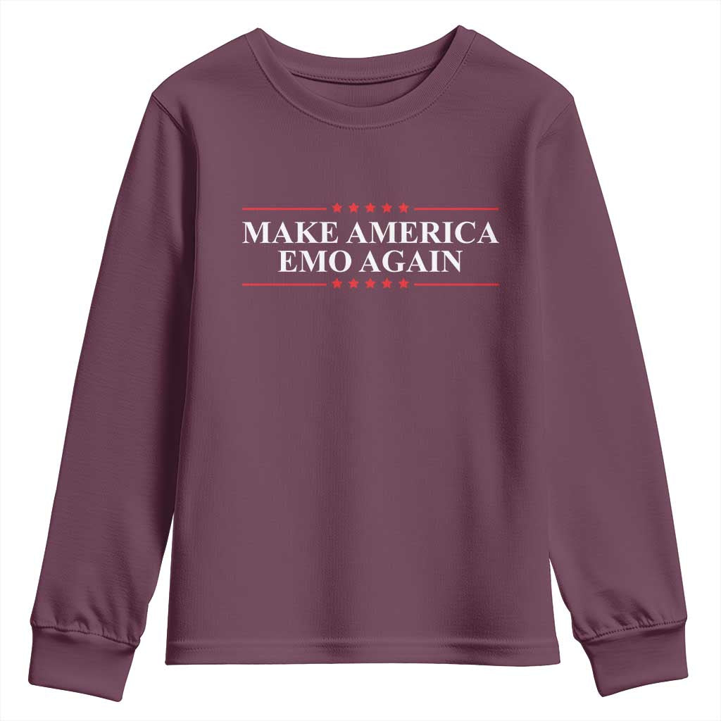 Make America Emo Again Youth Sweatshirt Funny Goth Gothic US - Wonder Print Shop