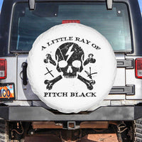 A Little Ray of Pitch Black Spare Tire Cover Dark Humor Sarcastic Halloween Spooky Skull - Wonder Print Shop