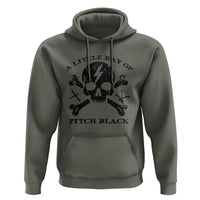 A Little Ray of Pitch Black Hoodie Dark Humor Sarcastic Halloween Spooky Skull - Wonder Print Shop