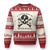 A Little Ray of Pitch Black Ugly Christmas Sweater Dark Humor Sarcastic Halloween Spooky Skull - Wonder Print Shop