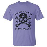 A Little Ray of Pitch Black T Shirt Dark Humor Sarcastic Halloween Spooky Skull - Wonder Print Shop