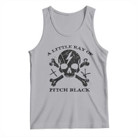A Little Ray of Pitch Black Tank Top Dark Humor Sarcastic Halloween Spooky Skull - Wonder Print Shop