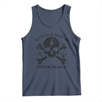 A Little Ray of Pitch Black Tank Top Dark Humor Sarcastic Halloween Spooky Skull - Wonder Print Shop