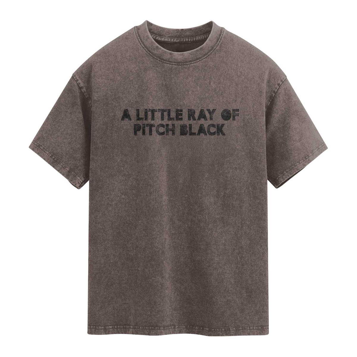 A Little ray of Pitch Black Washed Cotton T-Shirt Sarcasm Halloween Dark Humor