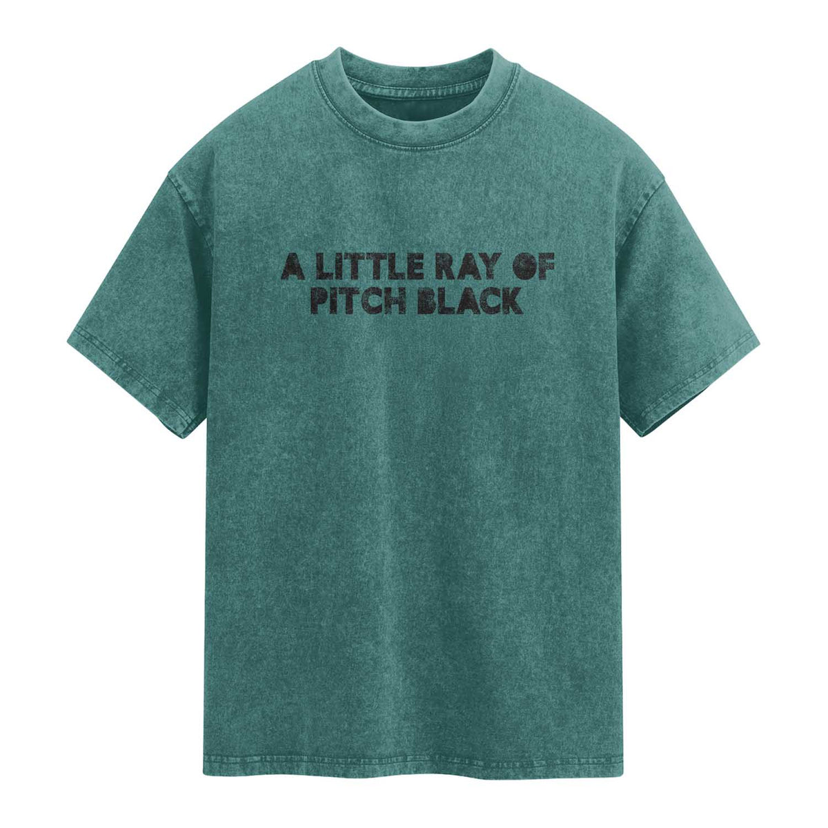 A Little ray of Pitch Black Washed Cotton T-Shirt Sarcasm Halloween Dark Humor