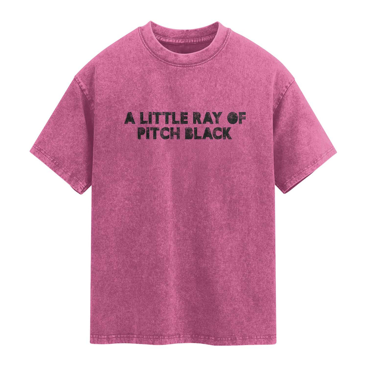 A Little ray of Pitch Black Washed Cotton T-Shirt Sarcasm Halloween Dark Humor