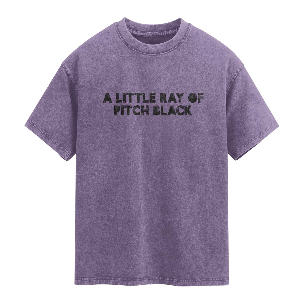 A Little ray of Pitch Black Washed Cotton T-Shirt Sarcasm Halloween Dark Humor