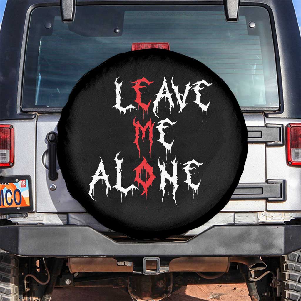Leave me Alone Emo Spare Tire Cover Aesthetic Goth Scene Alternative Music - Wonder Print Shop