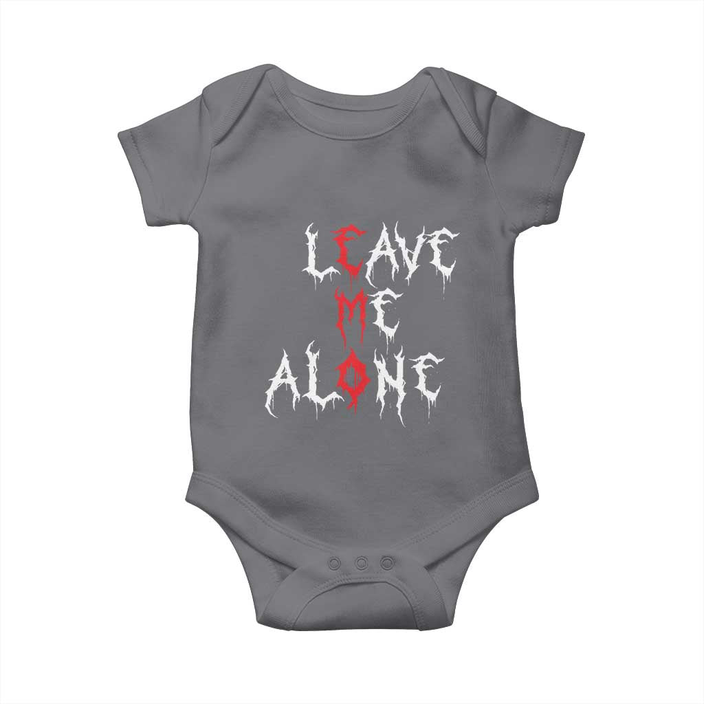 Leave me Alone Emo Baby Onesie Aesthetic Goth Scene Alternative Music - Wonder Print Shop