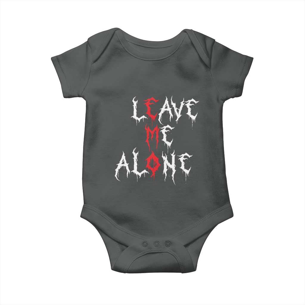 Leave me Alone Emo Baby Onesie Aesthetic Goth Scene Alternative Music - Wonder Print Shop