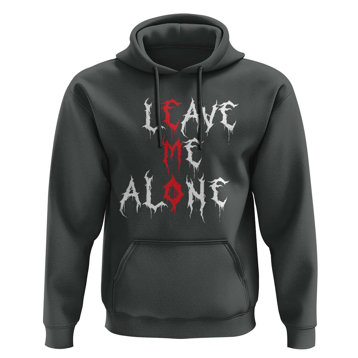 Leave me Alone Emo Hoodie Aesthetic Goth Scene Alternative Music - Wonder Print Shop