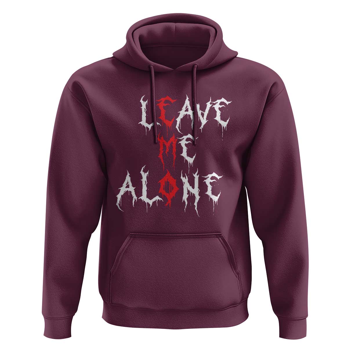 Leave me Alone Emo Hoodie Aesthetic Goth Scene Alternative Music - Wonder Print Shop