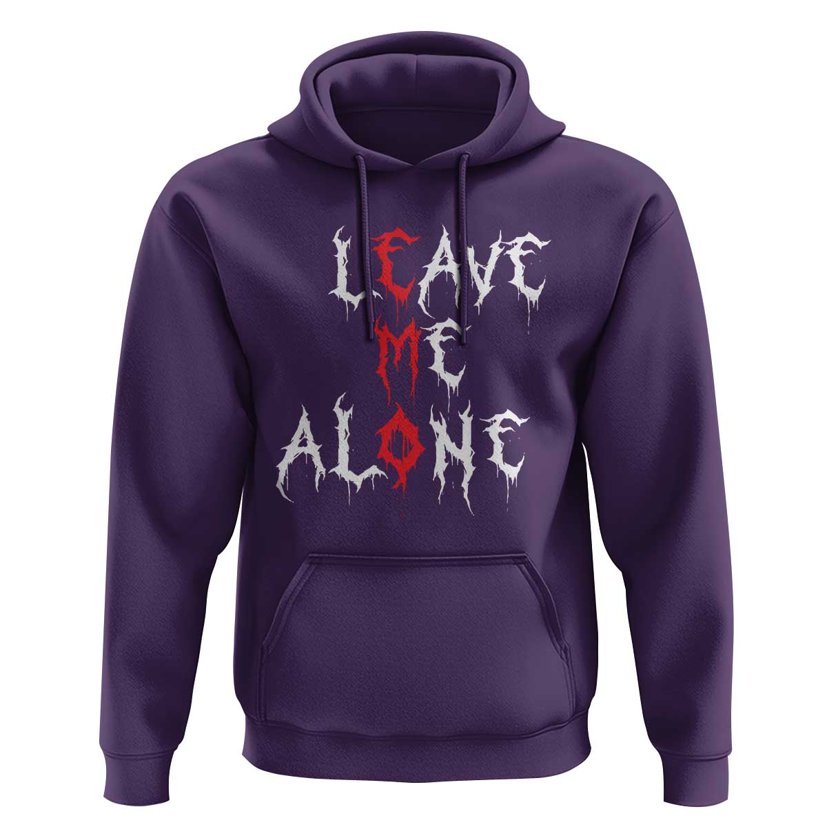 Leave me Alone Emo Hoodie Aesthetic Goth Scene Alternative Music - Wonder Print Shop