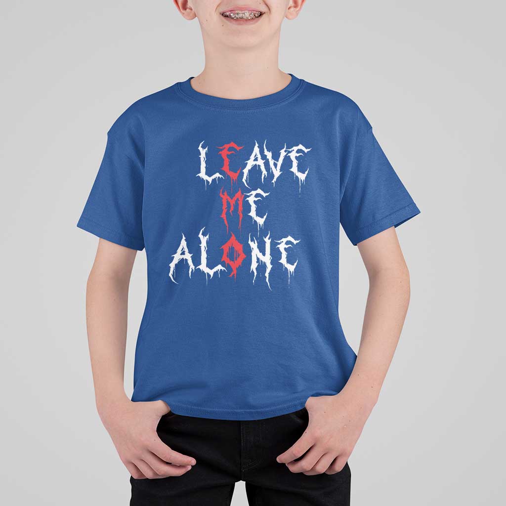 Leave me Alone Emo T Shirt For Kid Aesthetic Goth Scene Alternative Music - Wonder Print Shop
