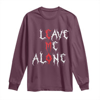 Leave me Alone Emo Long Sleeve Shirt Aesthetic Goth Scene Alternative Music - Wonder Print Shop