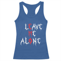 Leave me Alone Emo Racerback Tank Top Aesthetic Goth Scene Alternative Music - Wonder Print Shop