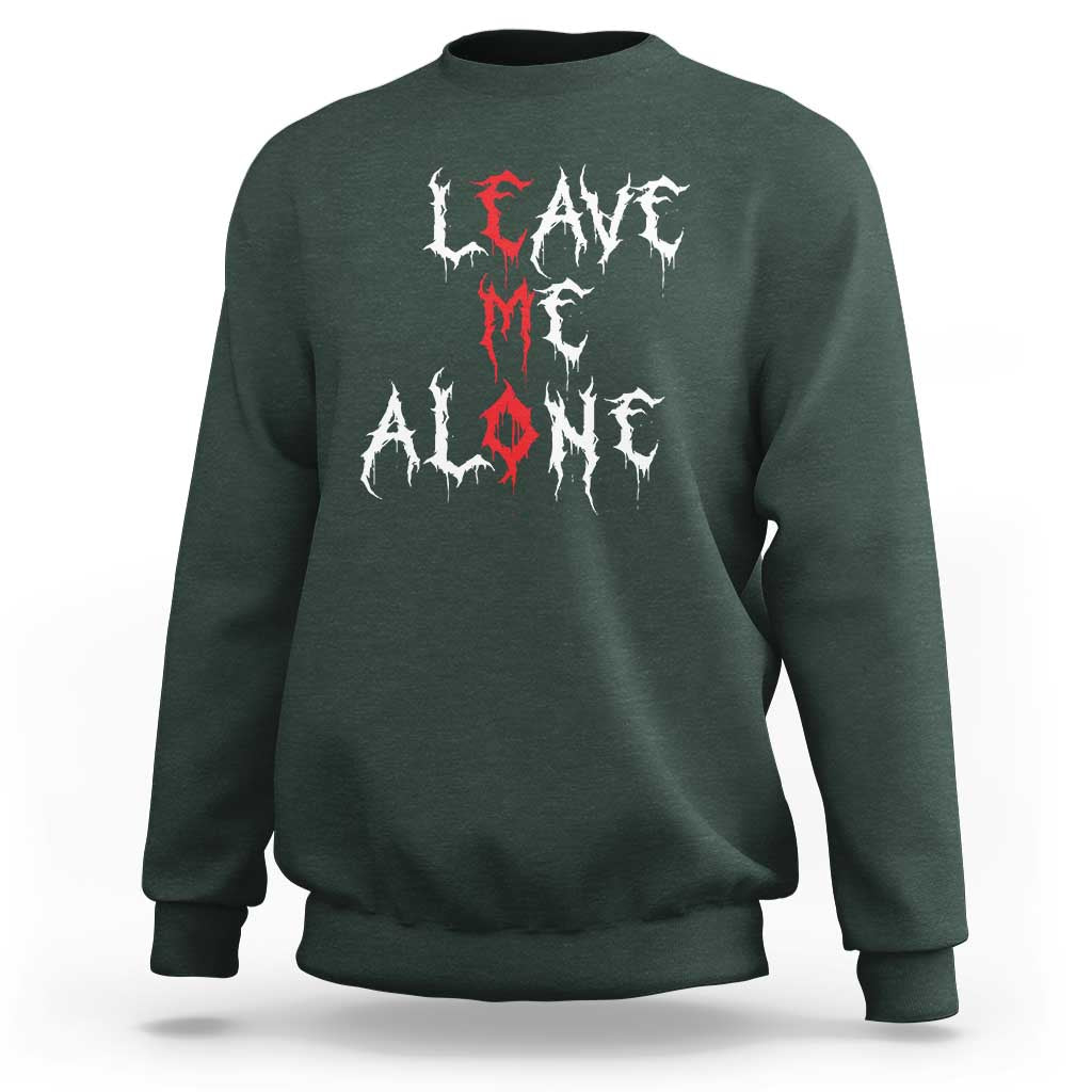 Leave me Alone Emo Sweatshirt Aesthetic Goth Scene Alternative Music - Wonder Print Shop