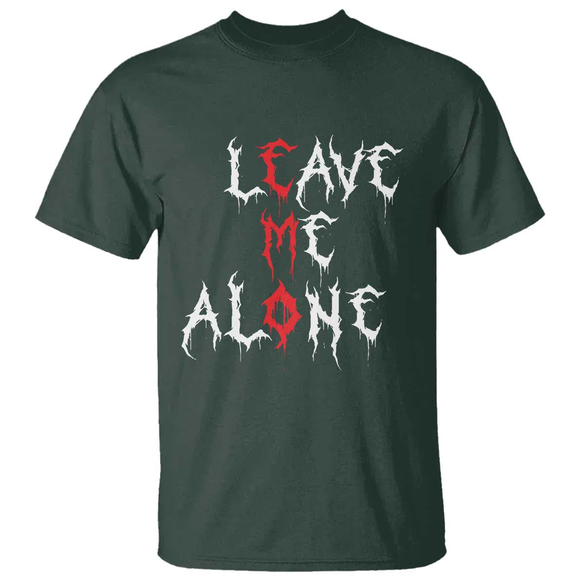 Leave me Alone Emo T Shirt Aesthetic Goth Scene Alternative Music - Wonder Print Shop