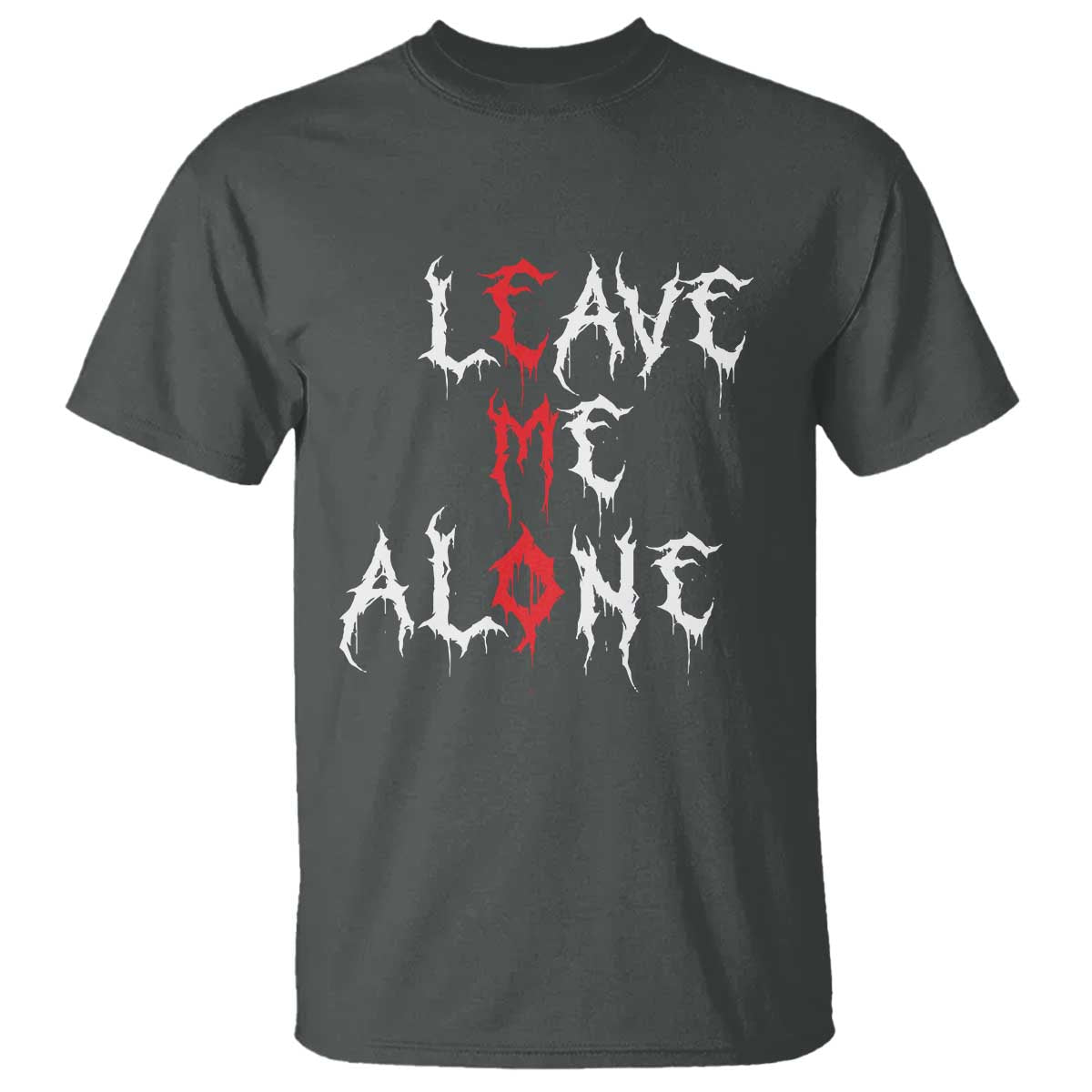 Leave me Alone Emo T Shirt Aesthetic Goth Scene Alternative Music - Wonder Print Shop