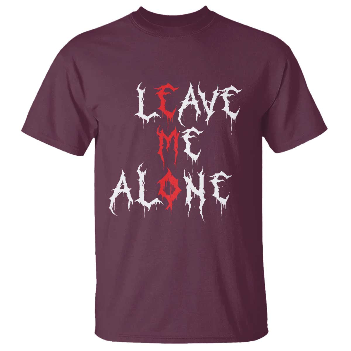 Leave me Alone Emo T Shirt Aesthetic Goth Scene Alternative Music - Wonder Print Shop