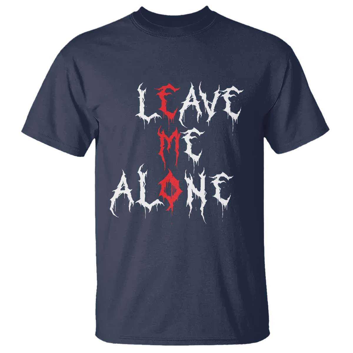 Leave me Alone Emo T Shirt Aesthetic Goth Scene Alternative Music - Wonder Print Shop