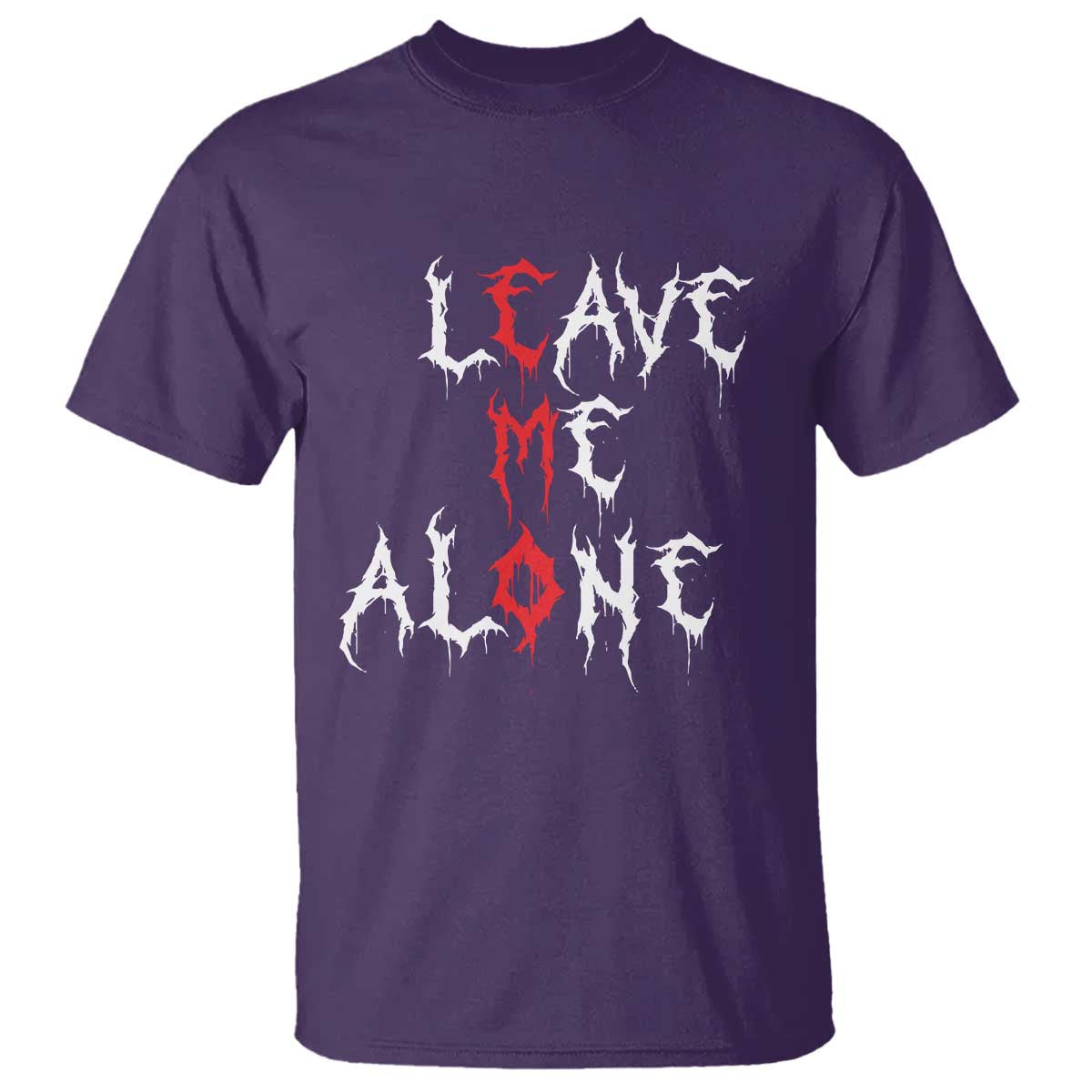 Leave me Alone Emo T Shirt Aesthetic Goth Scene Alternative Music - Wonder Print Shop