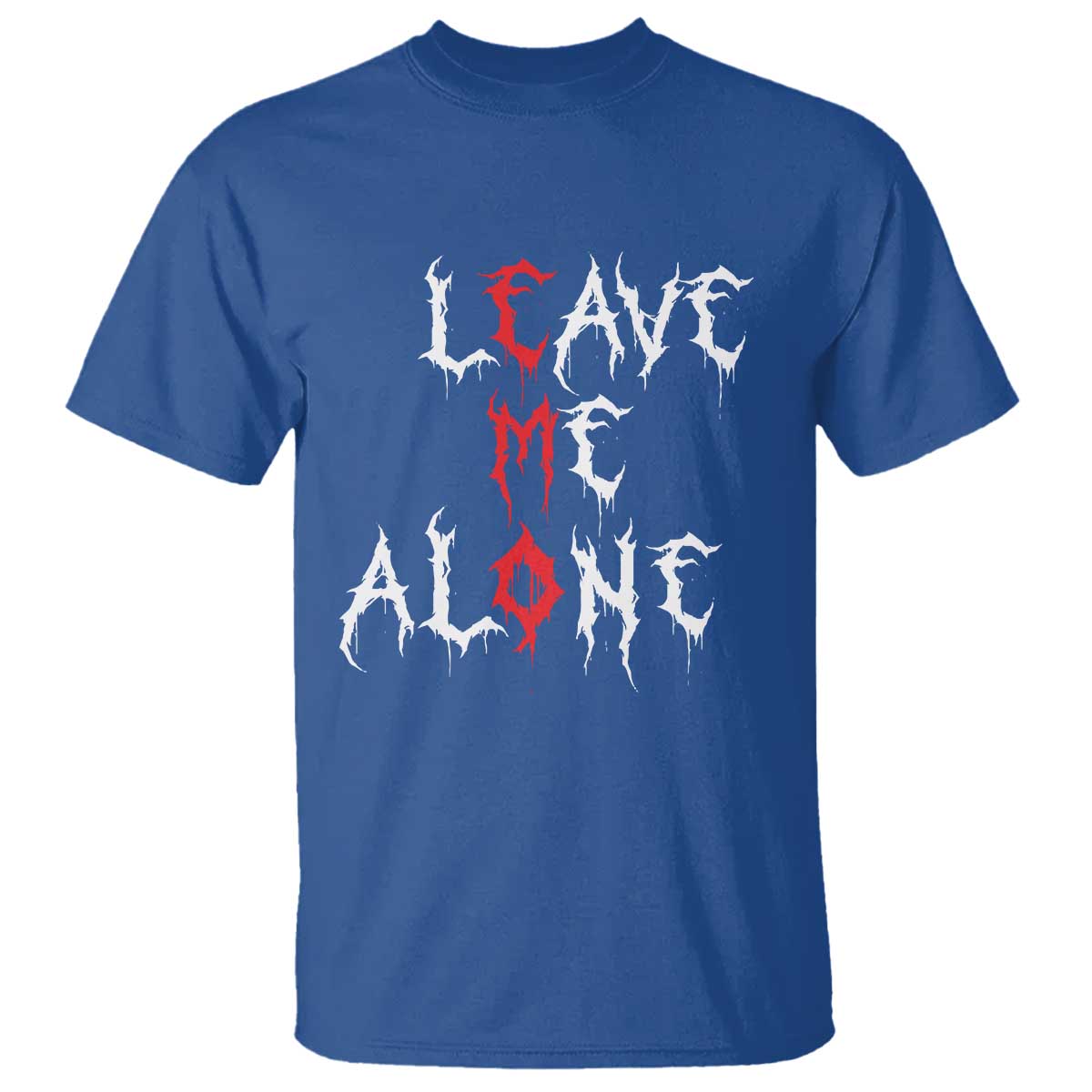 Leave me Alone Emo T Shirt Aesthetic Goth Scene Alternative Music - Wonder Print Shop