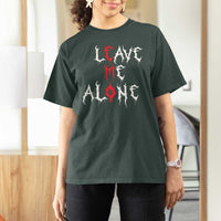 Leave me Alone Emo T Shirt For Women Aesthetic Goth Scene Alternative Music - Wonder Print Shop