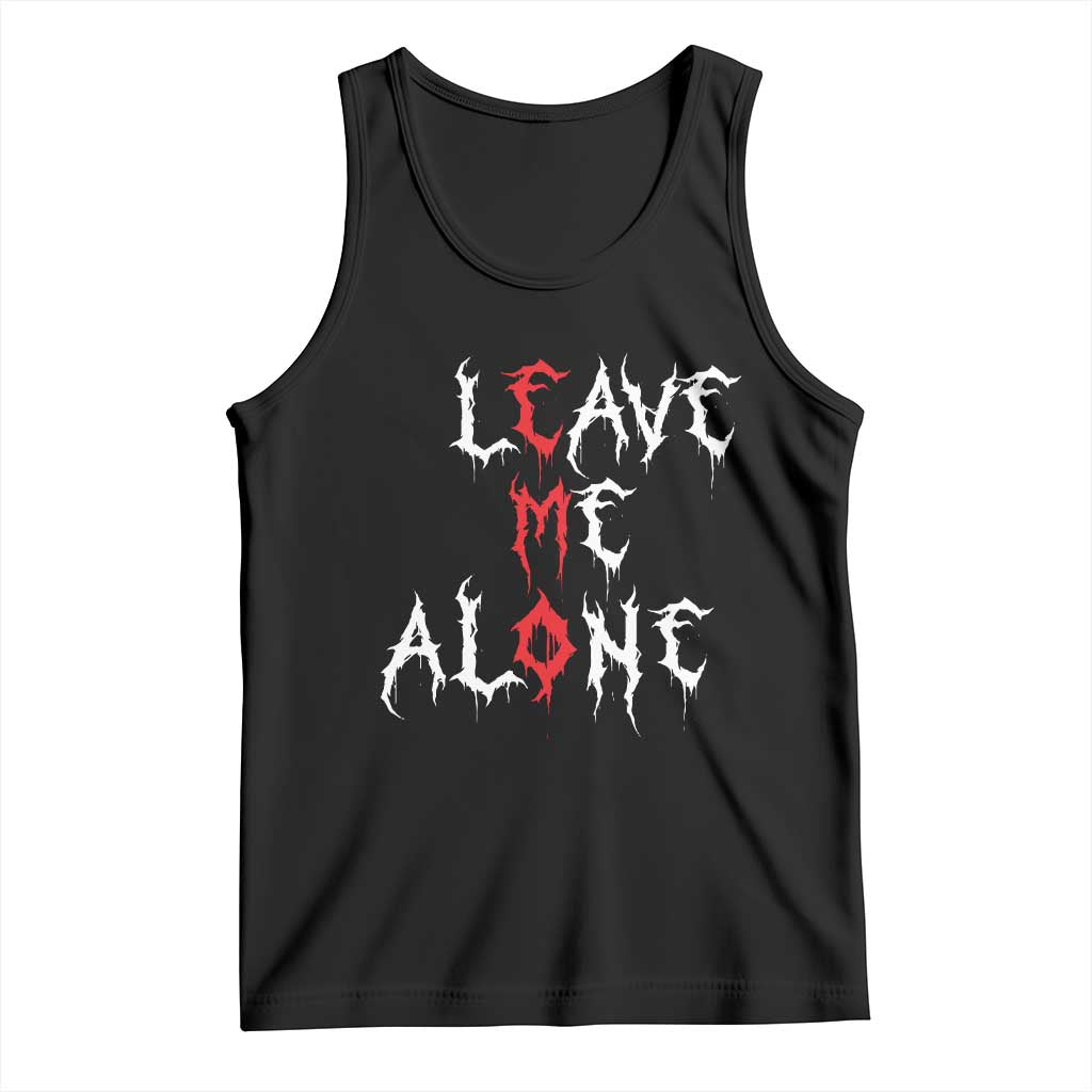 Leave me Alone Emo Tank Top Aesthetic Goth Scene Alternative Music - Wonder Print Shop
