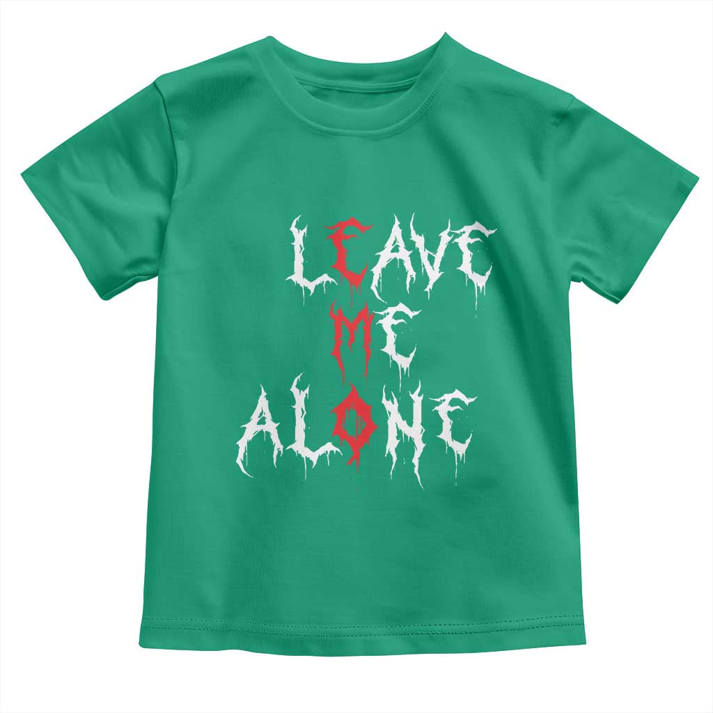 Leave me Alone Emo Toddler T Shirt Aesthetic Goth Scene Alternative Music - Wonder Print Shop