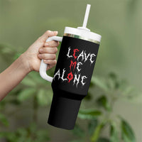 Leave me Alone Emo Tumbler With Handle Aesthetic Goth Scene Alternative Music - Wonder Print Shop