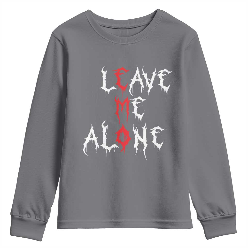 Leave me Alone Emo Youth Sweatshirt Aesthetic Goth Scene Alternative Music - Wonder Print Shop
