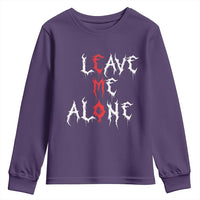 Leave me Alone Emo Youth Sweatshirt Aesthetic Goth Scene Alternative Music - Wonder Print Shop