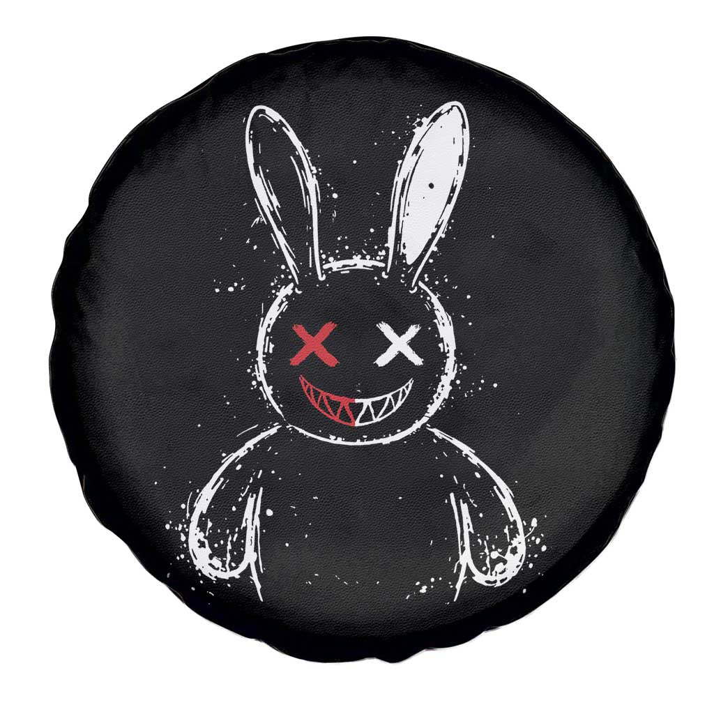 Creepy Cute Bunny Spare Tire Cover Rabbit Alt Goth Grunge Horror Aesthetic - Wonder Print Shop