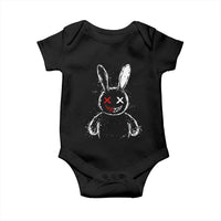 Creepy Cute Bunny Baby Onesie Rabbit Alt Goth Grunge Horror Aesthetic - Wonder Print Shop