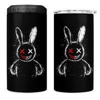 Creepy Cute Bunny 4 in 1 Can Cooler Tumbler Rabbit Alt Goth Grunge Horror Aesthetic - Wonder Print Shop