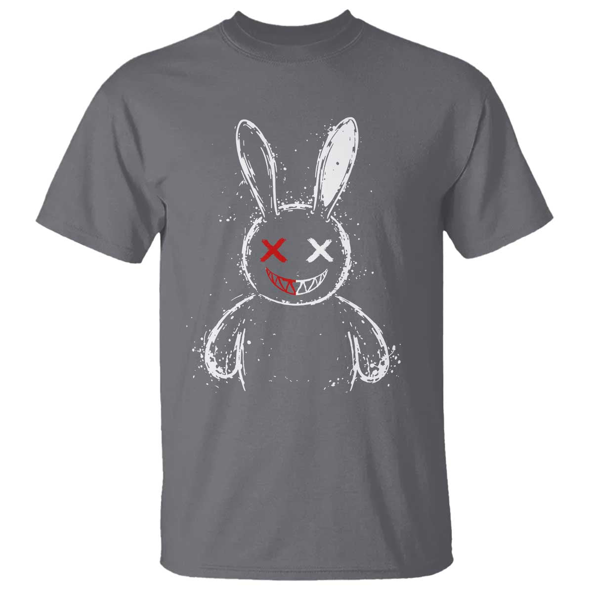 Creepy Cute Bunny T Shirt Rabbit Alt Goth Grunge Horror Aesthetic - Wonder Print Shop