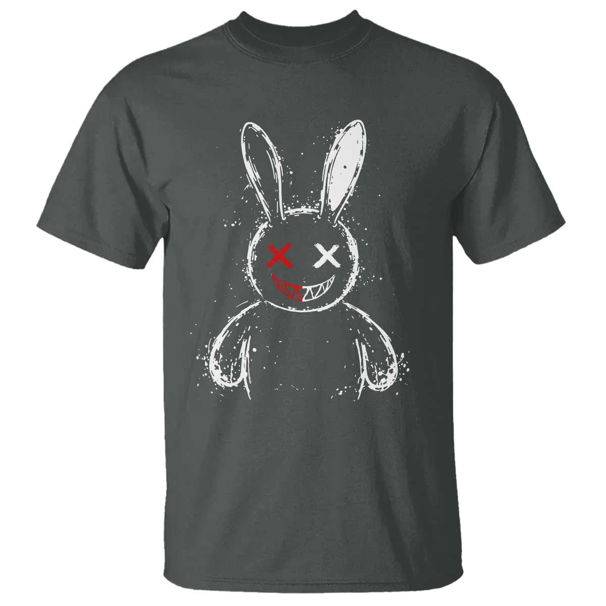 Creepy Cute Bunny T Shirt Rabbit Alt Goth Grunge Horror Aesthetic - Wonder Print Shop