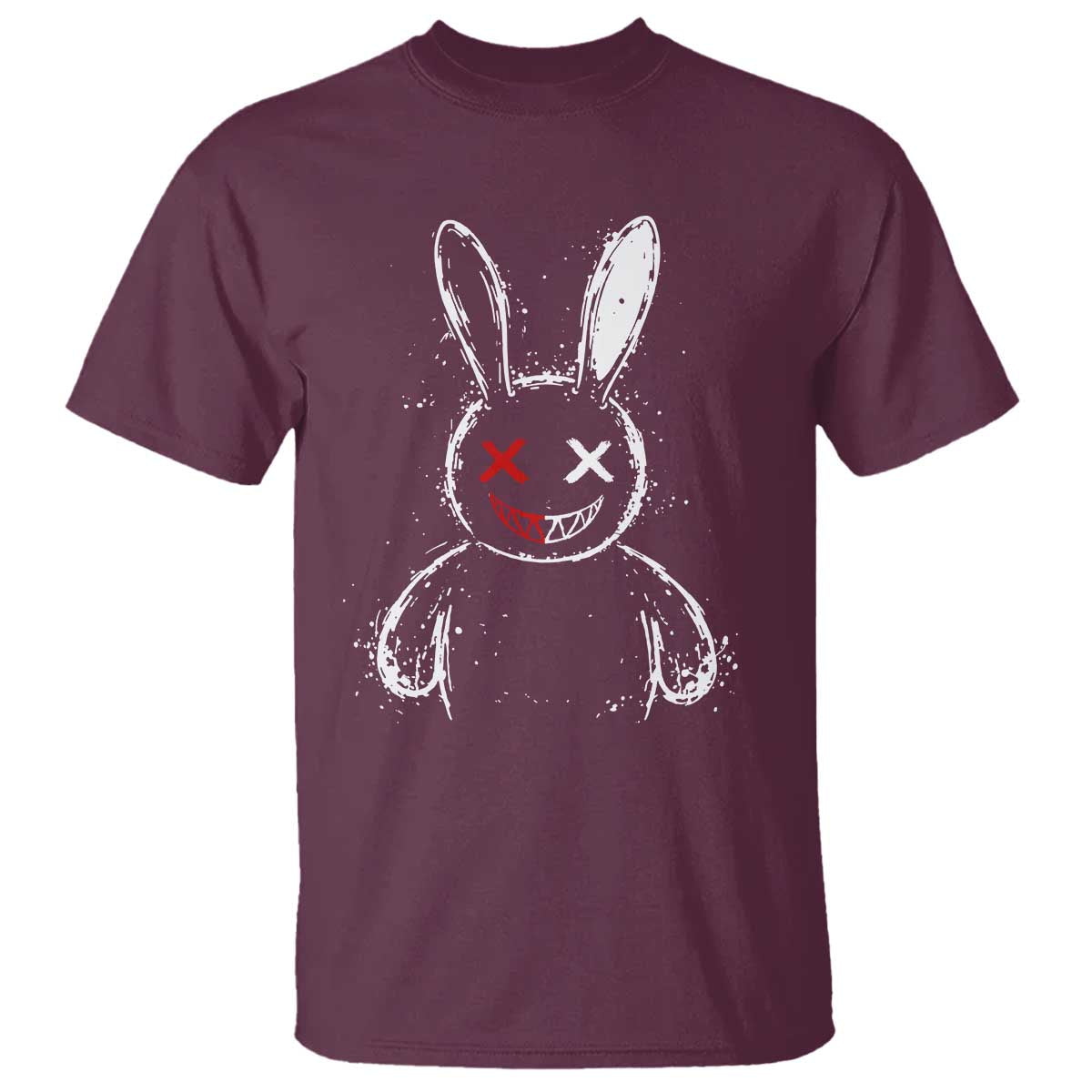 Creepy Cute Bunny T Shirt Rabbit Alt Goth Grunge Horror Aesthetic - Wonder Print Shop