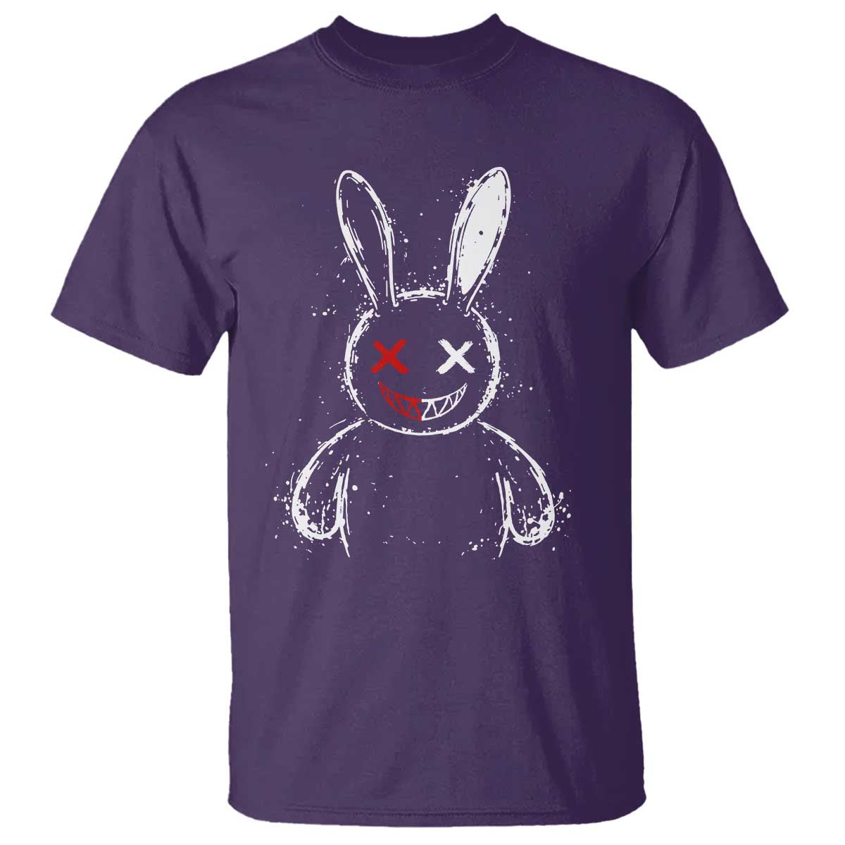 Creepy Cute Bunny T Shirt Rabbit Alt Goth Grunge Horror Aesthetic - Wonder Print Shop