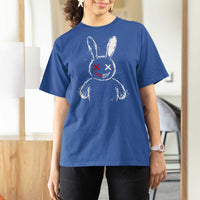 Creepy Cute Bunny T Shirt For Women Rabbit Alt Goth Grunge Horror Aesthetic - Wonder Print Shop
