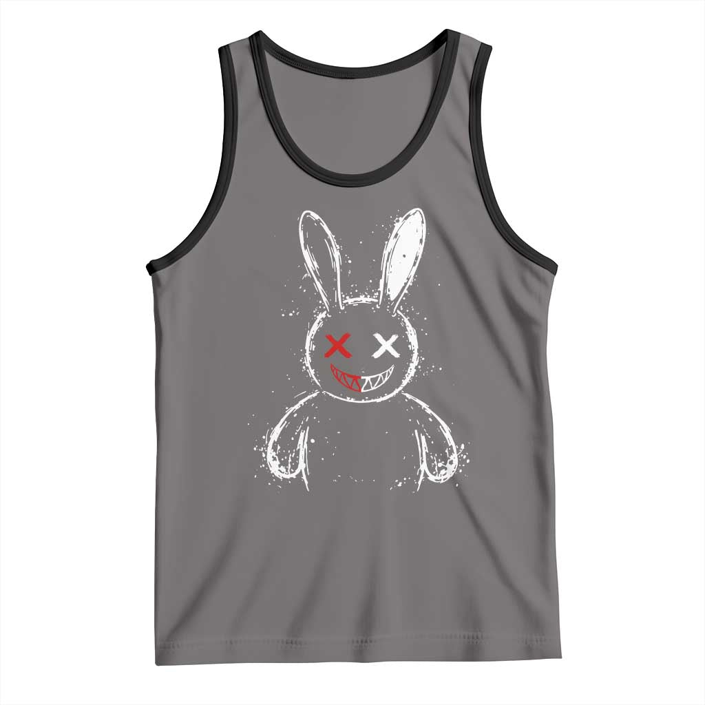 Creepy Cute Bunny Tank Top Rabbit Alt Goth Grunge Horror Aesthetic - Wonder Print Shop