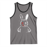 Creepy Cute Bunny Tank Top Rabbit Alt Goth Grunge Horror Aesthetic - Wonder Print Shop